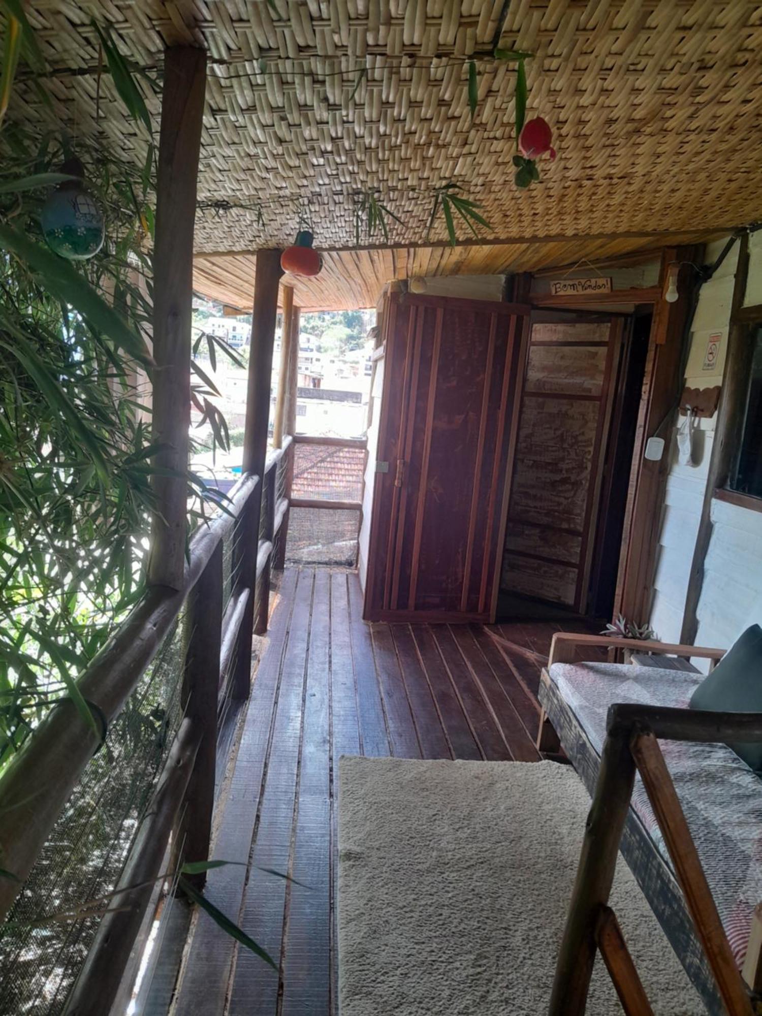 Апартаменты Chale Bambu3 Кунья Экстерьер фото