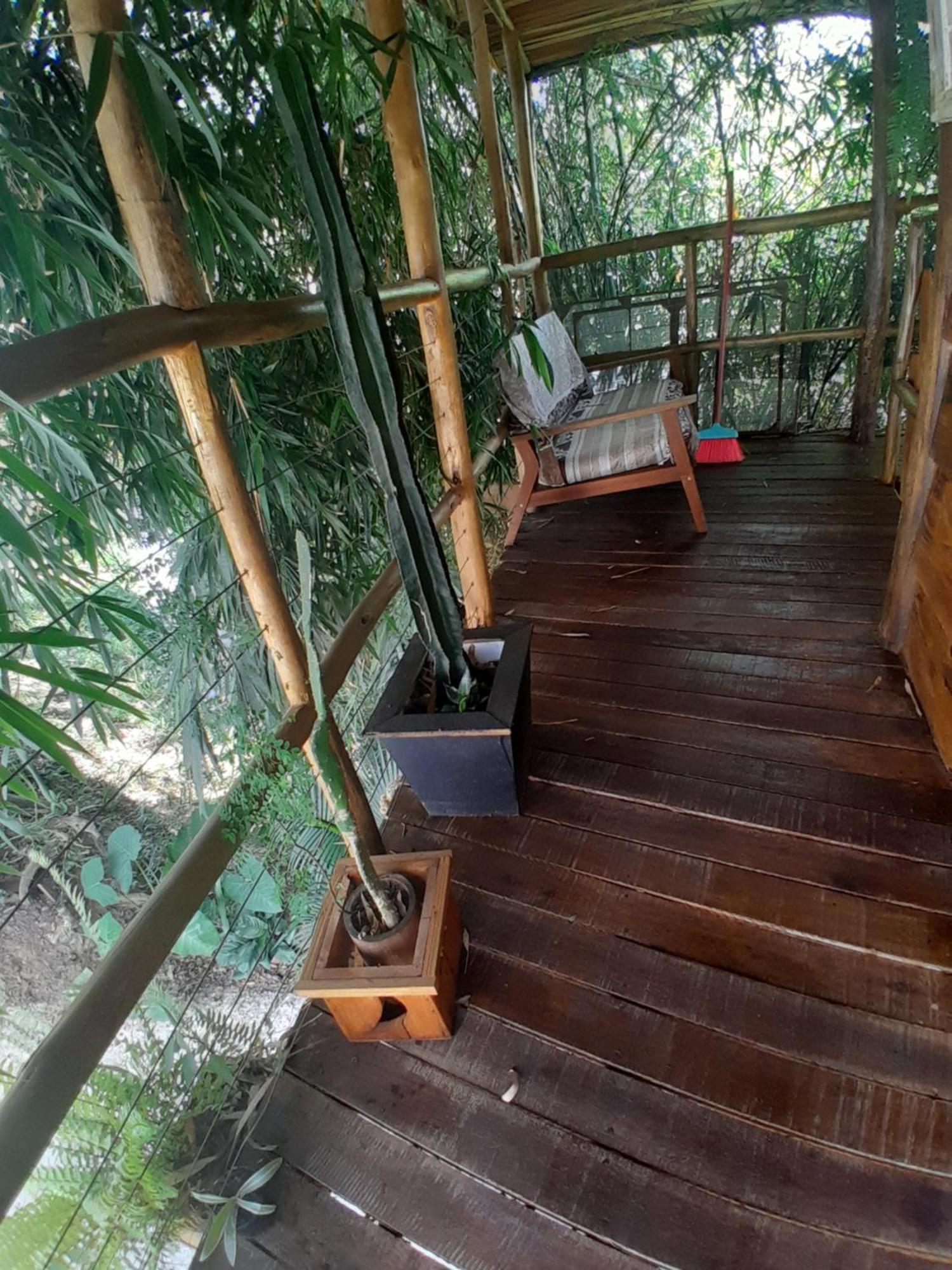 Апартаменты Chale Bambu3 Кунья Экстерьер фото